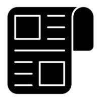 Trendy design icon of paper layout vector