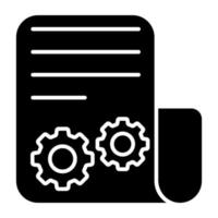 Unique design icon of document management vector