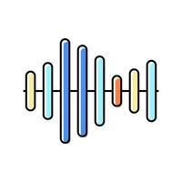 ilustración de vector de icono de color de ecualizador de sonido