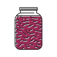 pickled cabbage color icon vector illustration