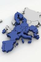 3D map of the European Union photo