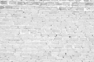 Abstract white brick wall texture for pattern background. photo