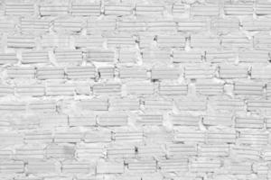 Abstract white brick wall texture for pattern background. photo