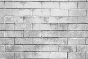 Abstract white brick wall texture for pattern background. photo