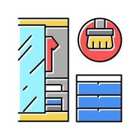 appliance cleaning color icon vector illustration