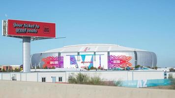 Glendale, AZ USA - State Farm Stadium before the American football championship game of the National Football League, February 2023 photo