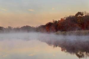 October morning on the river photo
