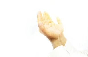 Praying hands. Islamic Background photo