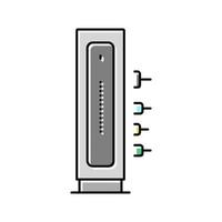 ilustración de vector de icono de color de módem de cable