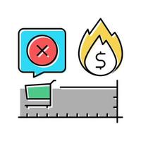 core inflation color icon vector illustration