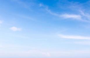 White fluffy cloud in the blue sky photo