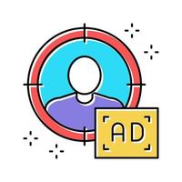 sharp targeting color icon vector illustration