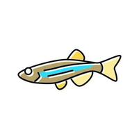 danios fish color icon vector illustration