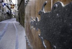 Old medieval door photo