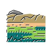 ilustración de vector de icono de color de reserva de ngorongoro