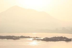 The morning air on the river is beautiful. photo