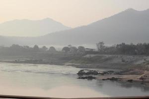 The morning air on the river is beautiful. photo