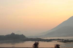 The morning air on the river is beautiful. photo