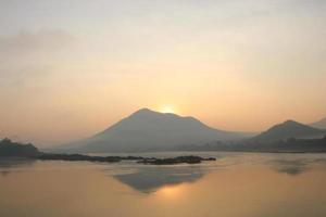 The morning air on the river is beautiful. photo