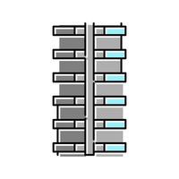 deformed rebar color icon vector illustration