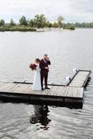 the first meeting of the bride and groom photo