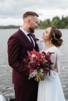 the first meeting of the bride and groom photo