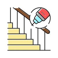 handrail repair color icon vector illustration