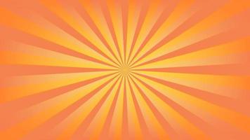abstract orange sunburst pattern background for modern graphic design element. shining ray cartoon with colorful for website banner wallpaper and poster card decoration vector