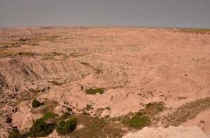 Sedimentary Sandstone Mounds and Buttes in the Badlands photo