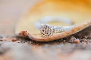 Close up of wedding ring photo