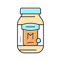 mayonesa botella salsa comida color icono vector ilustración
