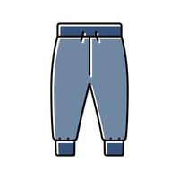 jogger pants boy baby cloth color icon vector illustration