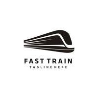 ilustración de vector de diseño de logotipo de transporte rápido y tren