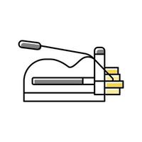 cutter potato fry color icon vector illustration