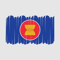 Asean Flag Brush Strokes vector