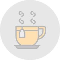 icono de vector de taza de té