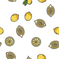 limón y lima vitamina cítricos vector de patrones sin fisuras