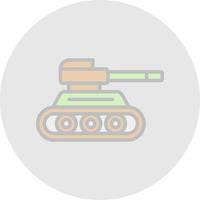 icono de vector de tanque