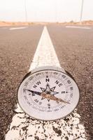 Compass on the road photo