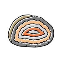 agate stone rock color icon vector illustration