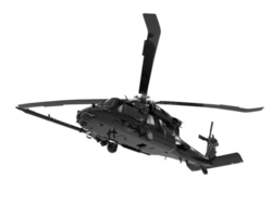 Helicopter isolated on transparent background. 3d rendering - illustration png