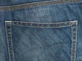 back pocket of blue jeans, full frame photo