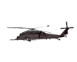 Helicopter isolated on transparent background. 3d rendering - illustration png