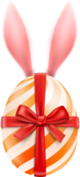 easter egg with bunny ear png