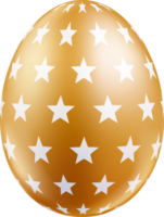 huevos de pascua color dorado png