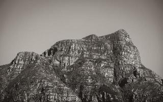 montañas, parque nacional tablemountain, ciudad del cabo, sudáfrica. foto