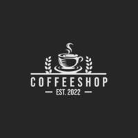 Coffee shop logo design vector