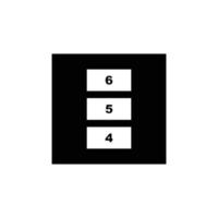 Ilustración de vector de icono plano simple de cartón de pila máxima