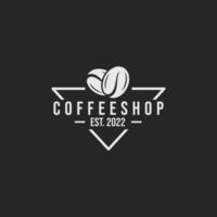 vector de diseño de logotipo de cafetería