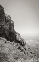View from Table Mountain National Park Cape Town to Claremont. photo